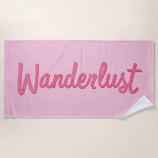 Wanderlust Pink Dream Doll | Girly Dollcore Travel ビーチタオル