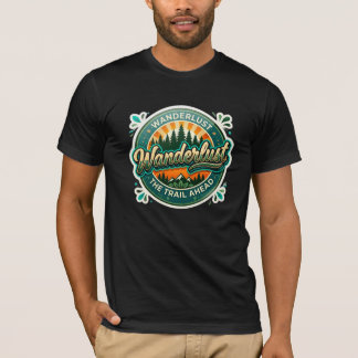 Wanderlust The Trail Ahead – ビンテージ・レトロなアウトドア Tシャツ