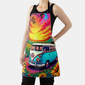 Wanderlust Van Sunset Art エプロン (インサイチュ)