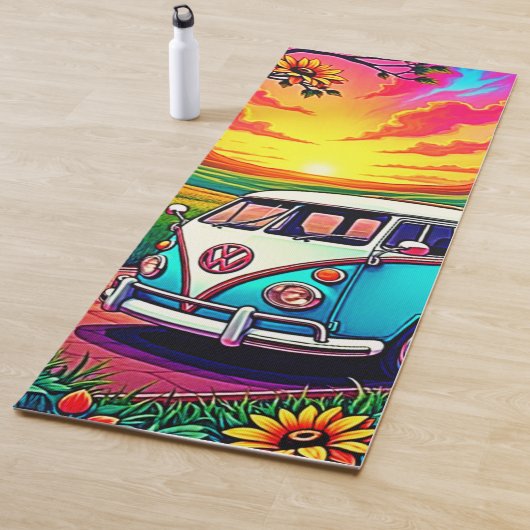 Wanderlust Van Sunset Art ヨガマット (インサイチュ)