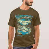 Wanderlust Waters Men's Basic T-Shirt Tシャツ (正面)