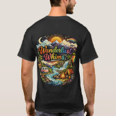 Wanderlust Whims: Adventure & Travel Explorer Tシャツ (裏面)