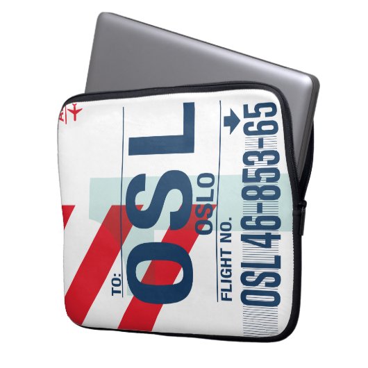 WanderTag – オスロのミニマルラップトップスリーブ ラップトップスリーブ (正面左)