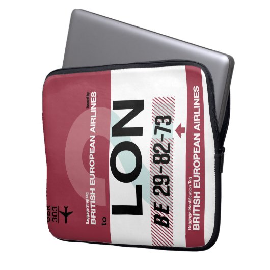 WanderTag – ロンドンミニマルラップトップスリーブ ラップトップスリーブ (正面左)