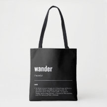 WanderTag – 黒モダントートバッグ