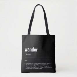 WanderTag – 黒モダントートバッグ トートバッグ