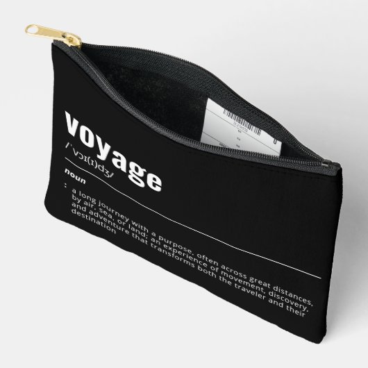 WanderTag - Voyageケーブルパウチ アクセサリーポーチ (見開き)