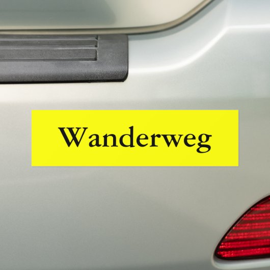 Wanderweg バンパーステッカー (車上)