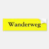 Wanderweg バンパーステッカー (正面)
