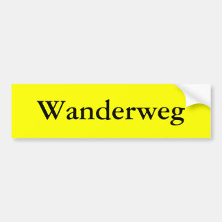Wanderweg バンパーステッカー