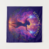 Wandkleed Ecstatic Dance – Energie & Beweging タペストリー (正面(横))