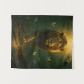 Wandkleed Leeuw – Spirituele Energie en Innerlijke タペストリー (正面(横))