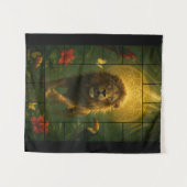 Wandkleed Leeuw – Spirituele Kracht en Lichtenergi タペストリー (正面(横))