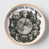 Wandklok met hondenafbeelding 壁時計 (正面)