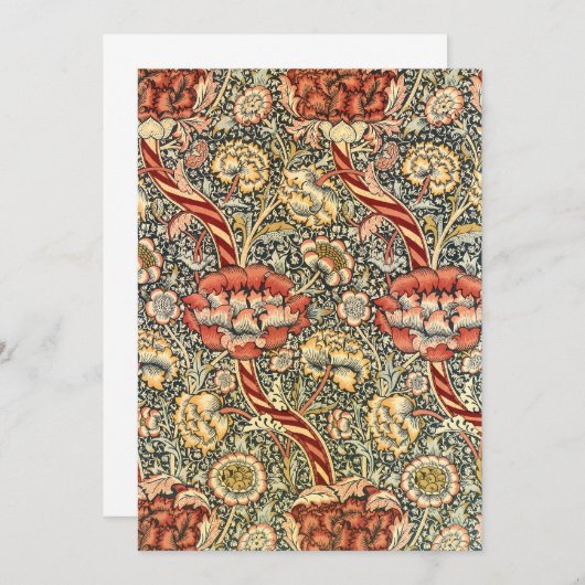 Wandle by William Morris、ヴィンテージ繊維ファインアート (正面/裏面)