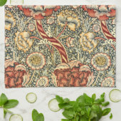 Wandle by William Morris、ヴィンテージ繊維ファインアート キッチンタオル (折り畳み)
