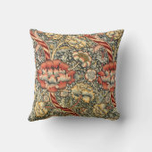 Wandle by William Morris、ヴィンテージ繊維ファインアート クッション (裏面)