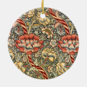 Wandle by William Morris、ヴィンテージ繊維ファインアート セラミックオーナメント (裏面)