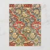 Wandle by William Morris、ヴィンテージ繊維ファインアート ポストカード (正面)