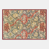 Wandle by William Morris、ヴィンテージ繊維ファインアート ラッピングペーパーシート (正面3)