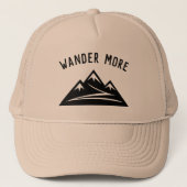 Wandle More mountain topロゴのトラック帽 キャップ (正面)