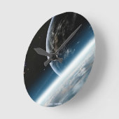 Wanduhr "宇宙 ラウンド壁時計 (傾斜)