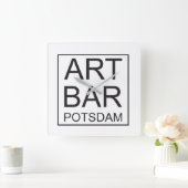 Wanduhr ARTBar by ART & Commerz Potsdam スクエア壁時計 (ホーム)