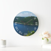 Wanduhr Edersee mit Schloß Waldeck ラージ壁時計 (ホーム)