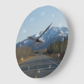 Wanduhr Highway in Alaska ラージ壁時計 (傾斜)