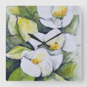 Wanduhr_Magnolie スクエア壁時計 (正面)