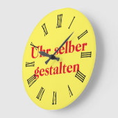 Wanduhr selber gestalten ラージ壁時計 (傾斜)