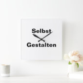 Wanduhr Selbst Gestalten - Vorlage スクエア壁時計 (ホーム)