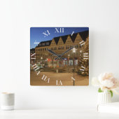 Wanduhr Siegerland, Stadt Siegen Marktplatz スクエア壁時計 (ホーム)