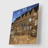 Wanduhr Siegerland, Stadt Siegen Marktplatz スクエア壁時計 (傾斜)