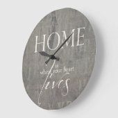 Wanduhr *sweet home* ラージ壁時計 (傾斜)