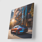 WANDUHREN スクエア壁時計 (傾斜)