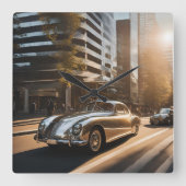 WANDUHREN スクエア壁時計 (正面)