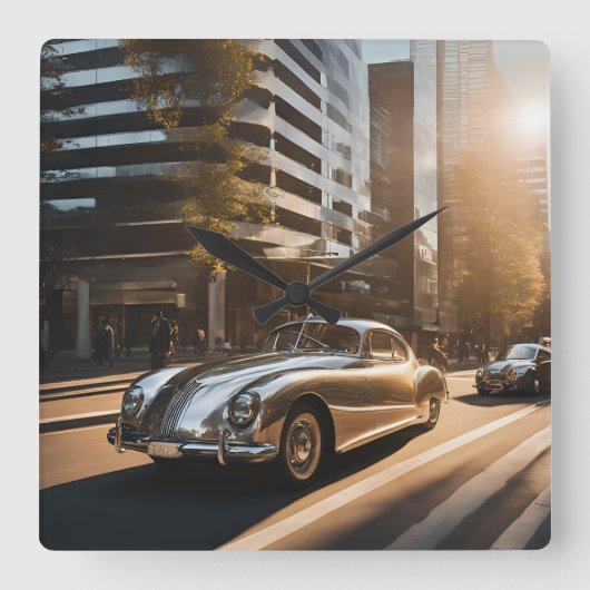 WANDUHREN スクエア壁時計 (正面)