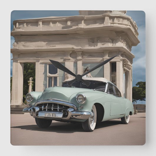 WANDUHREN スクエア壁時計 (正面)