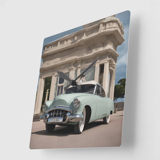 WANDUHREN スクエア壁時計 (傾斜)