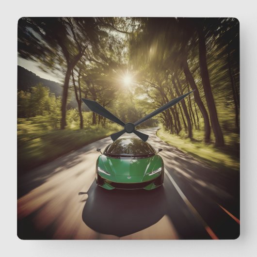 WANDUHREN スクエア壁時計 (正面)