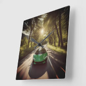 WANDUHREN スクエア壁時計 (傾斜)