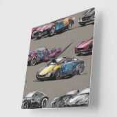 WANDUHREN スクエア壁時計 (傾斜)