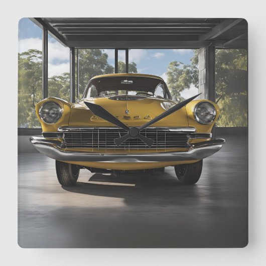 WANDUHREN スクエア壁時計 (正面)