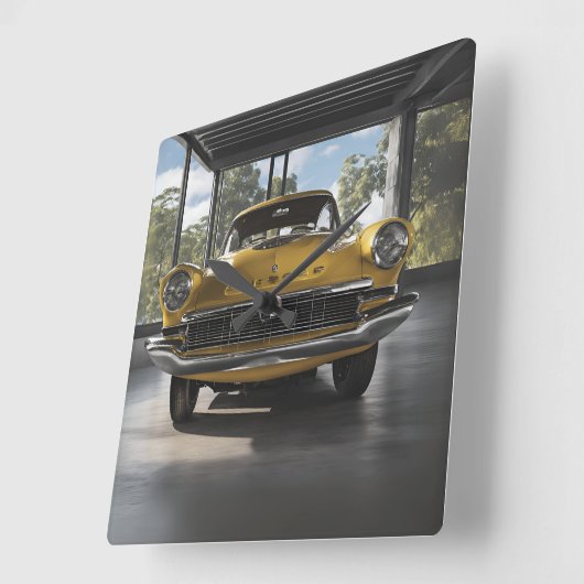 WANDUHREN スクエア壁時計 (傾斜)