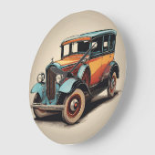 WANDUHREN ラージ壁時計 (傾斜)