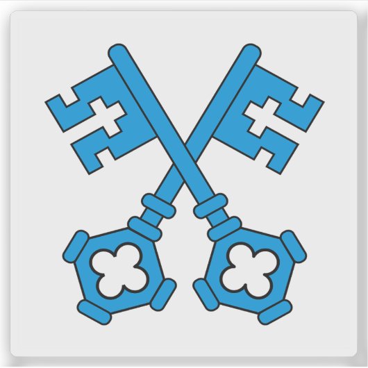 Wangen & Oberaargau districts flag, Switzerland シール (正面)