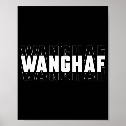 Wanghafミーム面白い皮肉引用アパレル ポスター (正面)