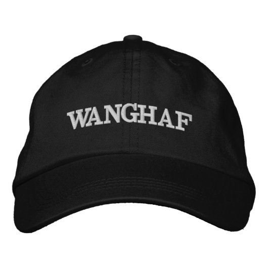 WANGHAF 刺繍ハット | おしゃれな存在感のあるキャップ 刺繍入りキャップ (正面)