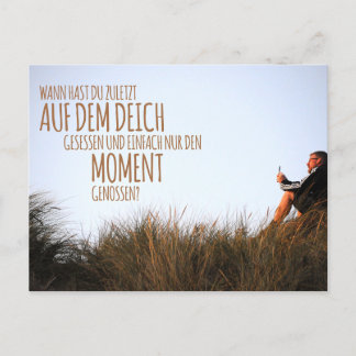 Wann hast du zuletzt auf dem Deich gesessen…? ポストカード